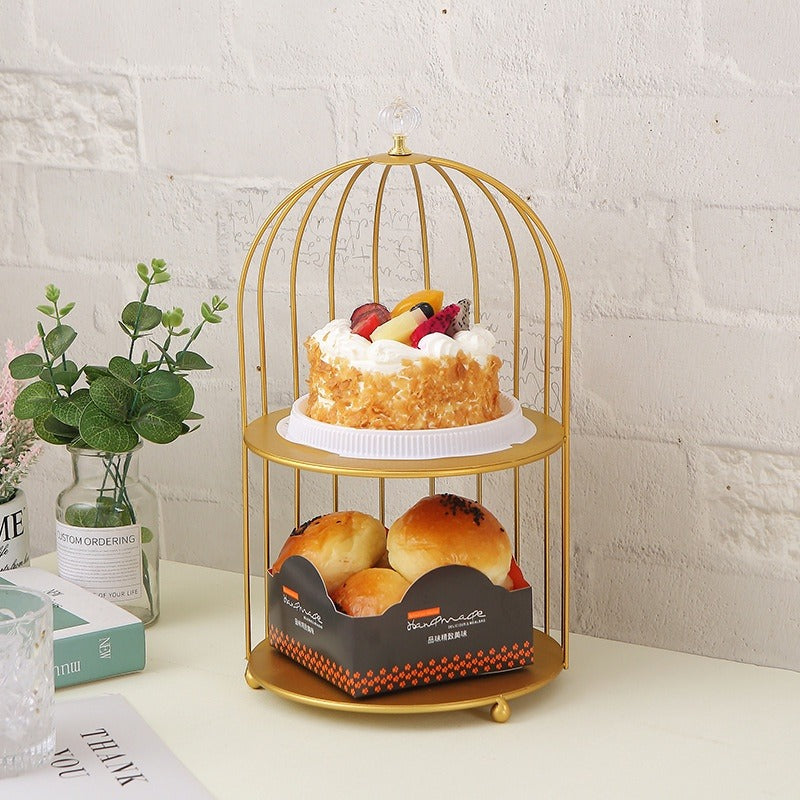 Bird shop cake stand