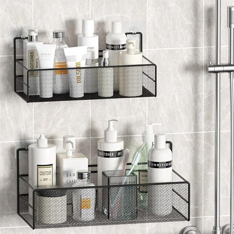 Amazing Home Self Adhesive Bathroom Storage Mesh Rack Organizer