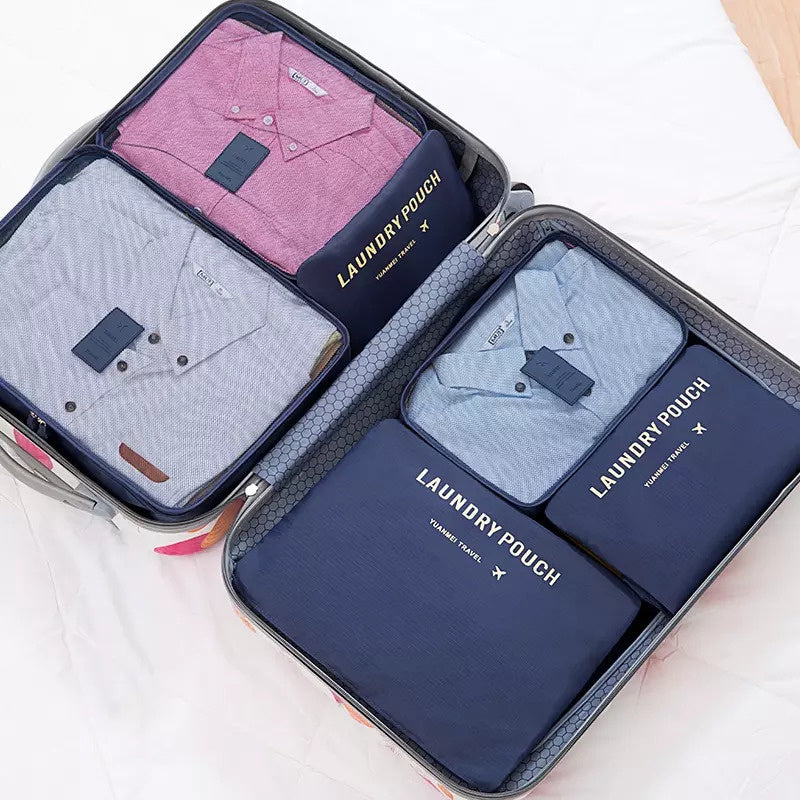 Amazing Home 6pcs Set Travel Organizer Bag Pouch