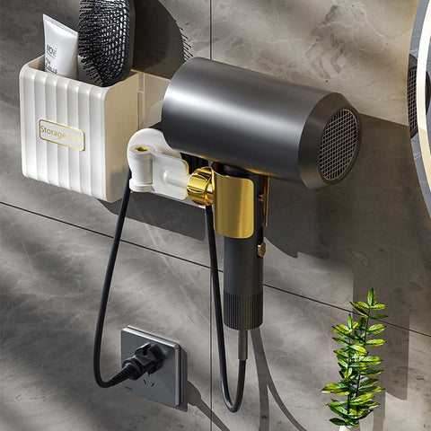 Amazing Home Bathroom Wall Mounted Hair Dryer Holder