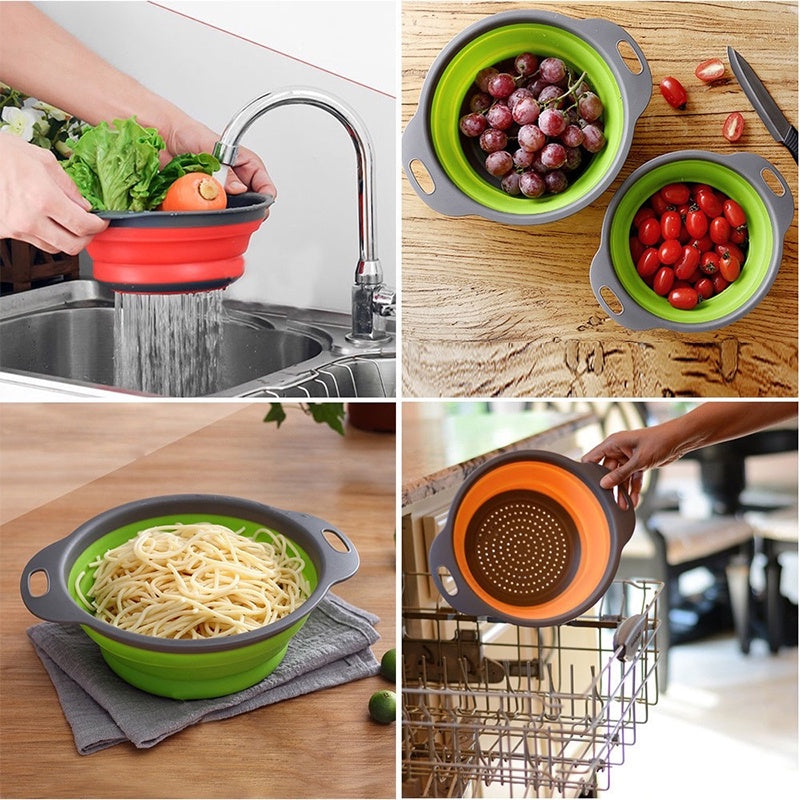 Amazing Home Foldable Silicone Drain Basket Strainer