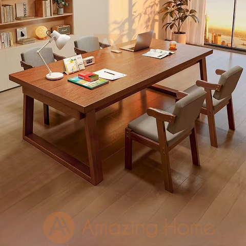 Mattis 180cm Solid Wood Dining Table With 4-Chair Set