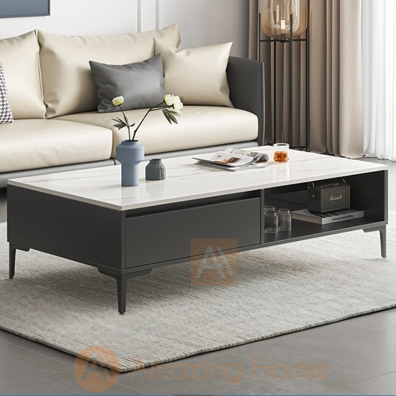 Soroya 120cm Coffee Table White/Grey