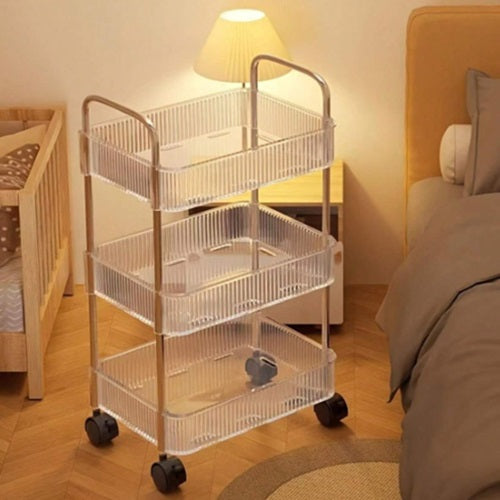 Amazing Home Mobile Trolley Storage Cart Organizer Kitchen Bathroom