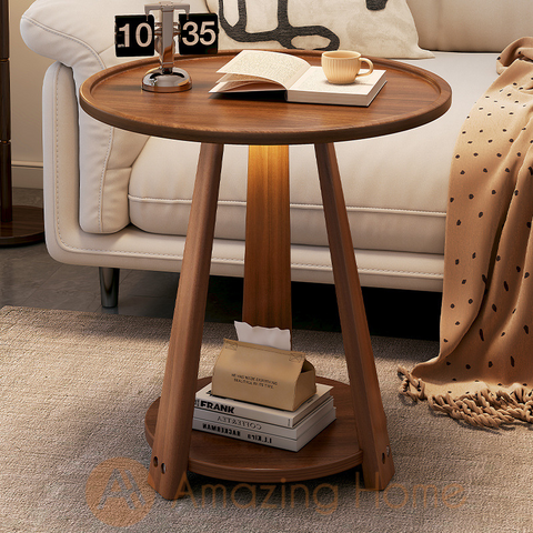 Anton Wooden Sofa Side Table Coffee Table