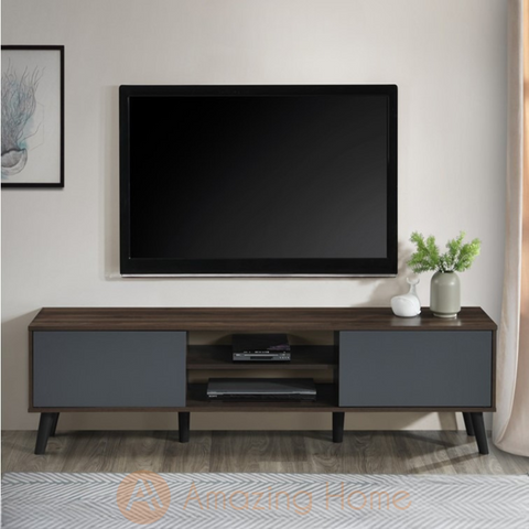 Jensen 180cm TV Stand Oak TV Cabinet