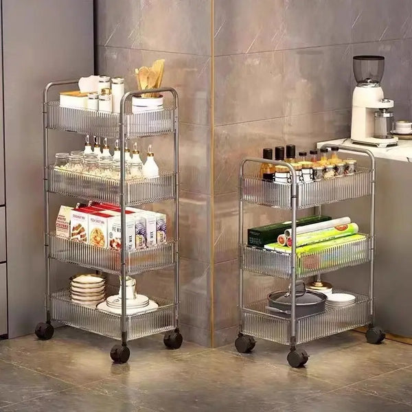 Amazing Home Mobile Trolley Storage Cart Organizer Kitchen Bathroom