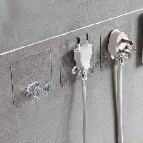 Amazing Home Wall Mount Transparent Plug Hook