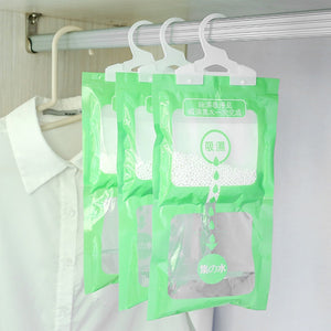 Amazing Home Wardrobe Hanging Clothes Dehumidifier Dry Bag Moisture Absorption