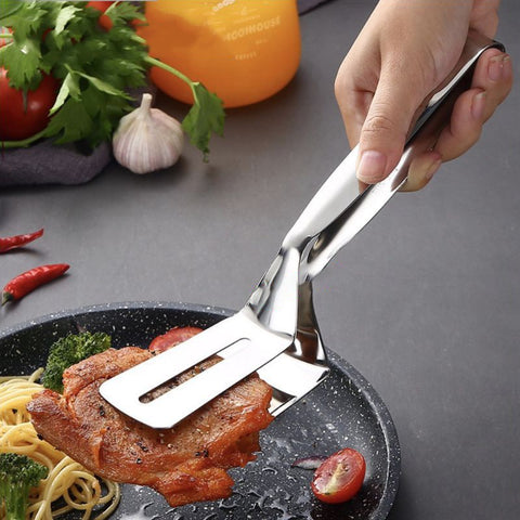 Amazing Home Stainless Steel Food Kitchen Tongs Clip