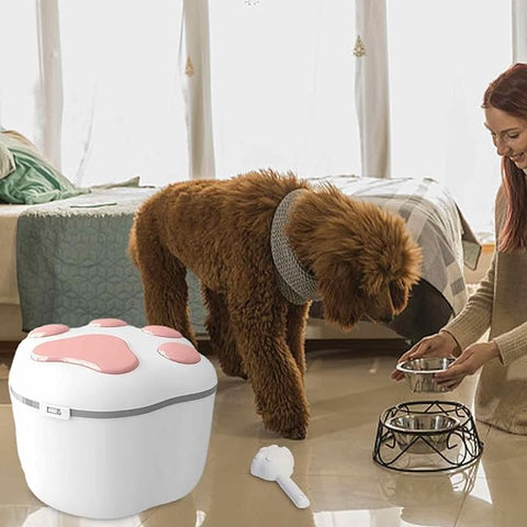 Amazing Home Cat Dog Food Storage Container Vacuum Grain Bucket