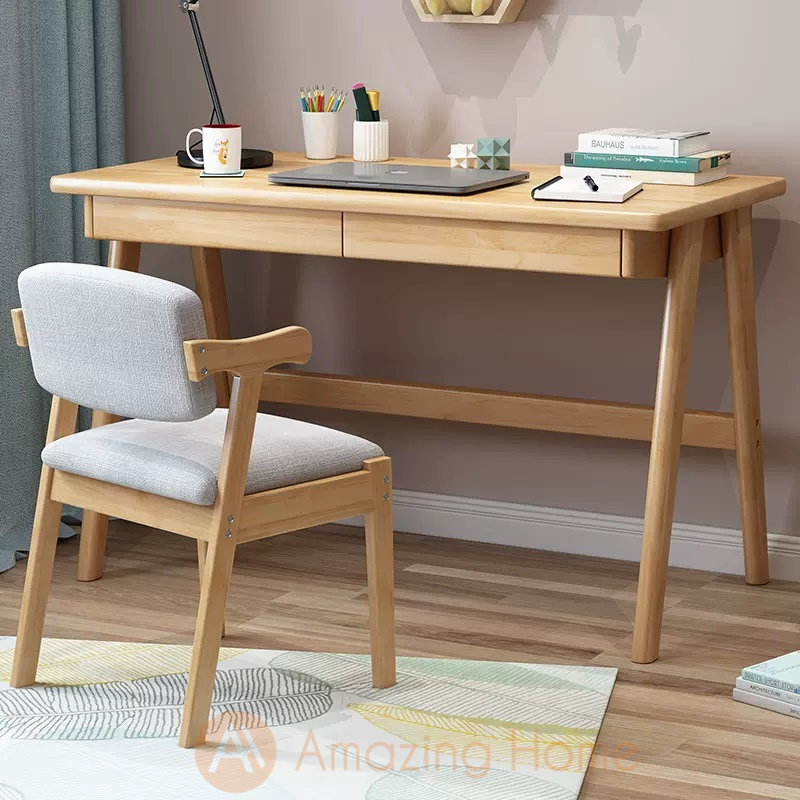 Angus Solid Wood A Shape Leg Study Table Desk Large – AmazingHome.my